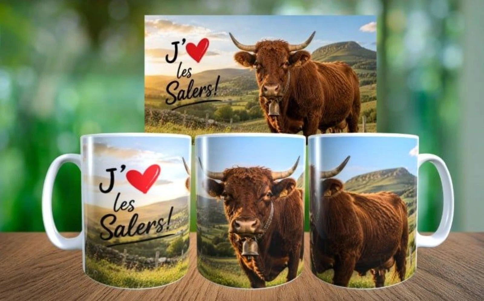Mug humour,  vache j'aime les Salers